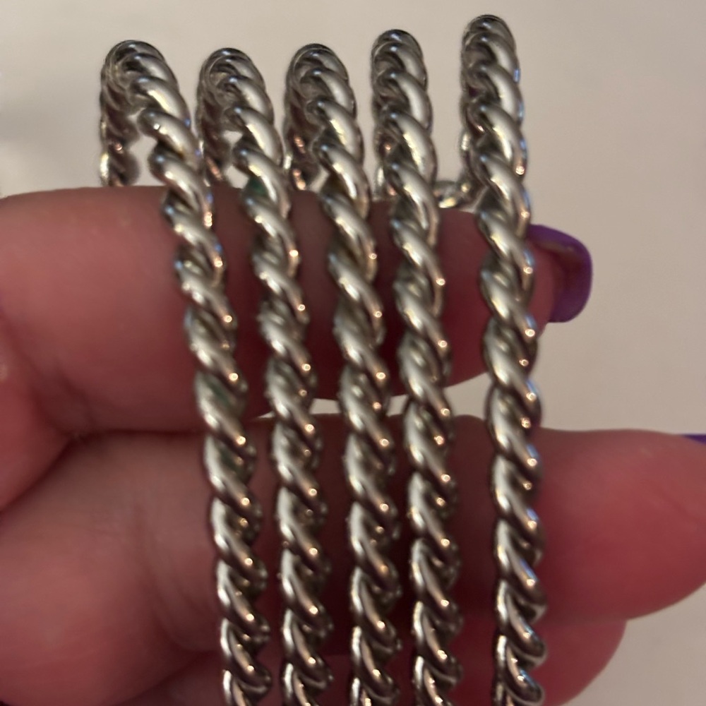 Lia Sophia Silver Tone Cuff Bracelets - Picture 4 of 4
